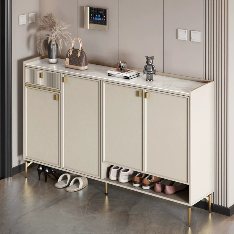 Shoe Rack Cabinet Narrow Entryway - ชั้นวางของทางเข้า ตู้เก็บรองเท้า ที่เก็บของห้องนั่งเล่น ชั้นวางรองเท้าสำนักงานหรูหรา ชั้นวางรองเท้าเข้ามุมแคบ เฟอร์นิเจอร์สำหรับบ้าน