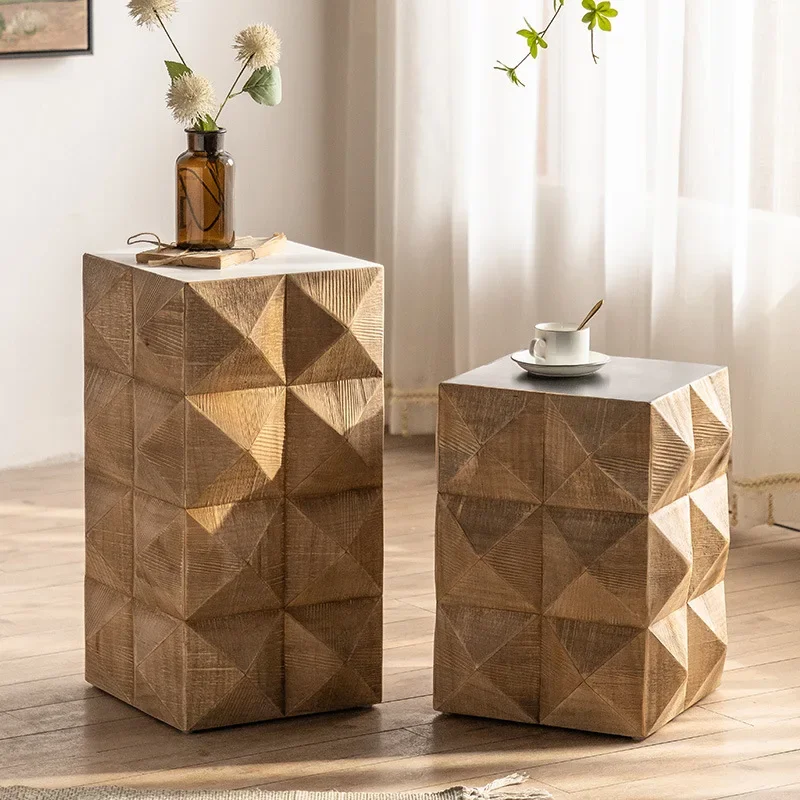 โต๊ะข้างเตียงสไตล์โมเดิร์นพร้อ - Solid Wood Nightstand 2 Drawers บทวิจารณ์และราคา