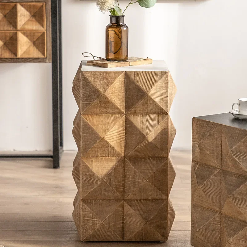 โต๊ะข้างเตียงสไตล์โมเดิร์นพร้อ - Solid Wood Nightstand 2 Drawers บทวิจารณ์และราคา