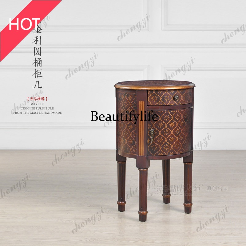 9344 โต๊ะข้างเตียงทรงกลมลายดอก - Tables บทวิจารณ์และราคา