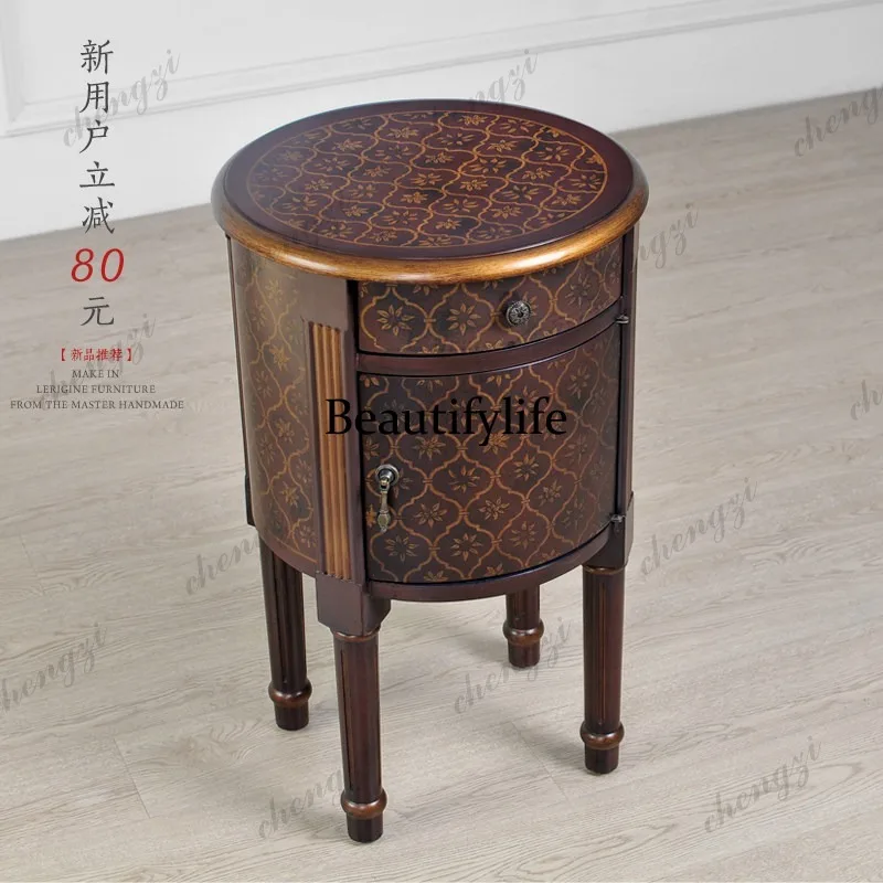 9344 โต๊ะข้างเตียงทรงกลมลายดอก - Tables บทวิจารณ์และราคา