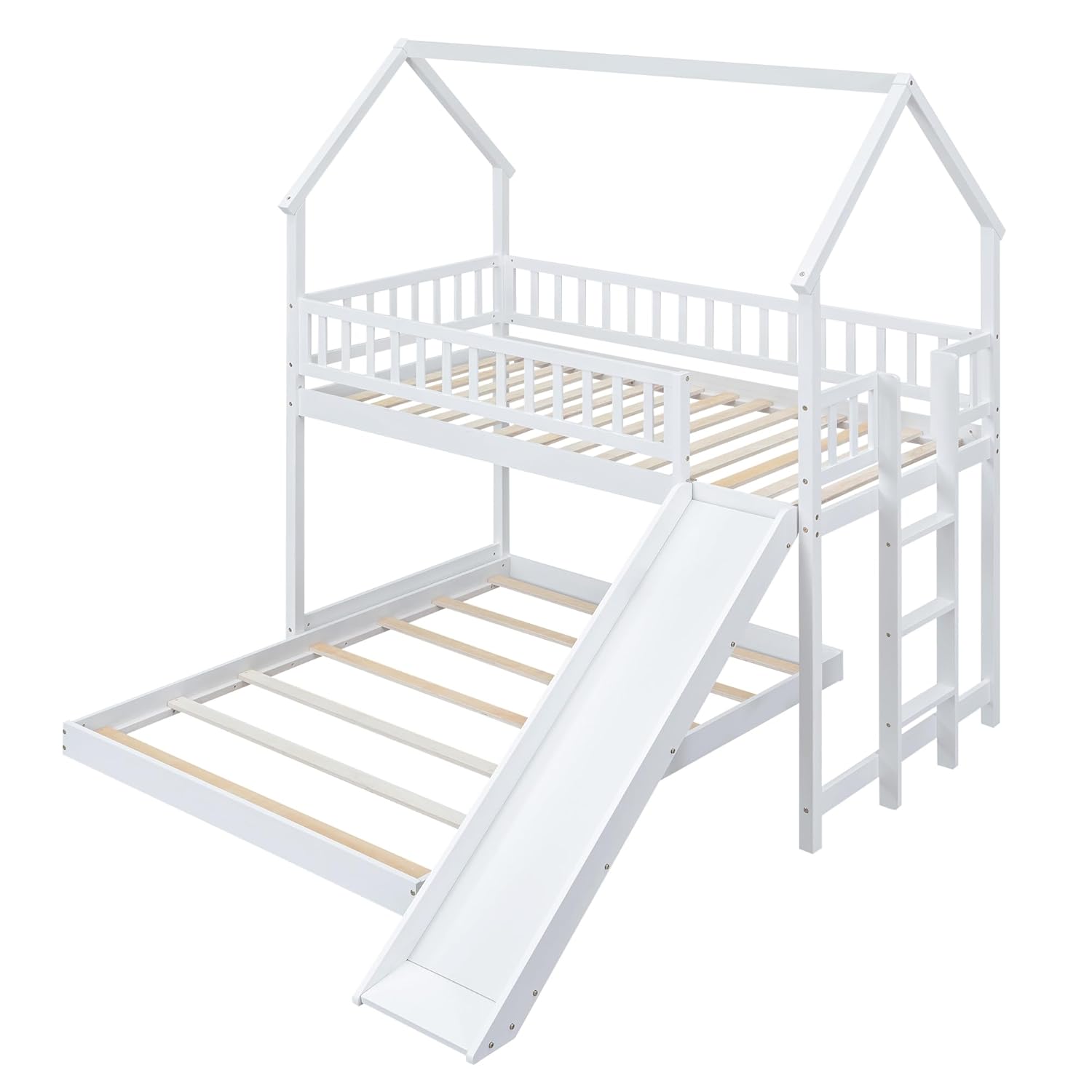 เตียงสองชั้นพร้อมบันไดและสไลด์ - Bunk Bed With Stairs And Slide บทวิจารณ์และราคา