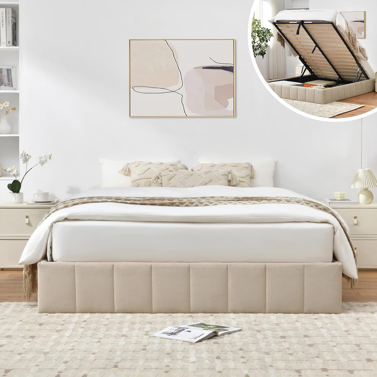 โครงเตียงยกเก็บของขนาดใหญ่, เต - Gas Lift Storage Bed Hydraulic บทวิจารณ์และราคา