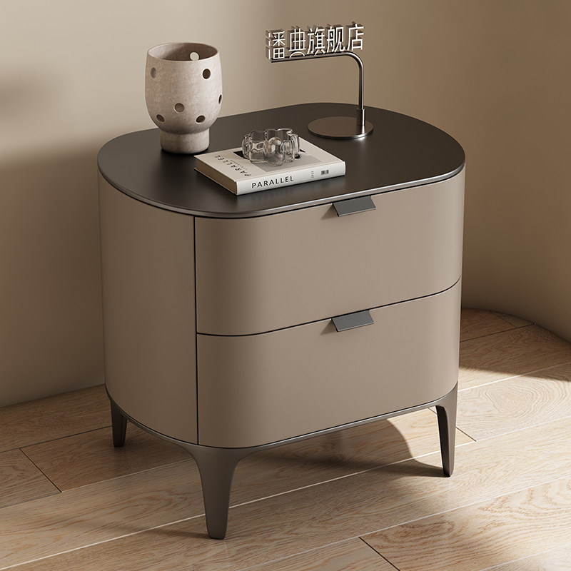 โต๊ะข้างเตียงสุดหรู เฟอร์นิเจอ - Solid Wood Nightstand 2 Drawers บทวิจารณ์และราคา