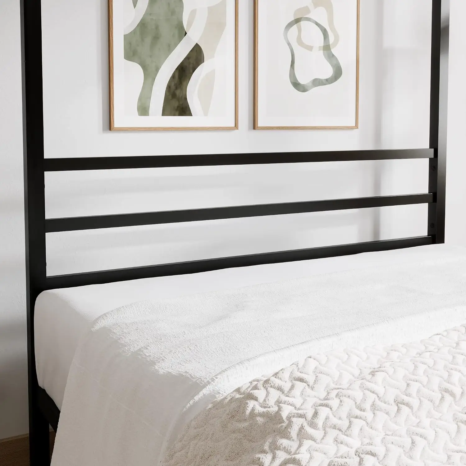 โครงเตียงเหล็กแบบมีหลังคา ขนาด - Canopy Bed Frame Metal Queen บทวิจารณ์และราคา