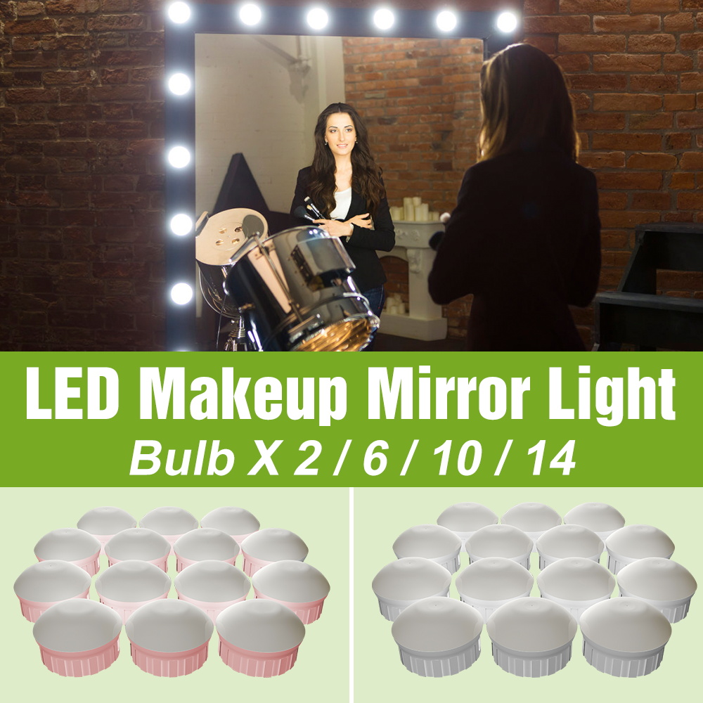 LED กระจกแต่งหน้าหลอดไฟ 5V โคม - Dressing Table Vanity With Lighted Mirror บทวิจารณ์และราคา
