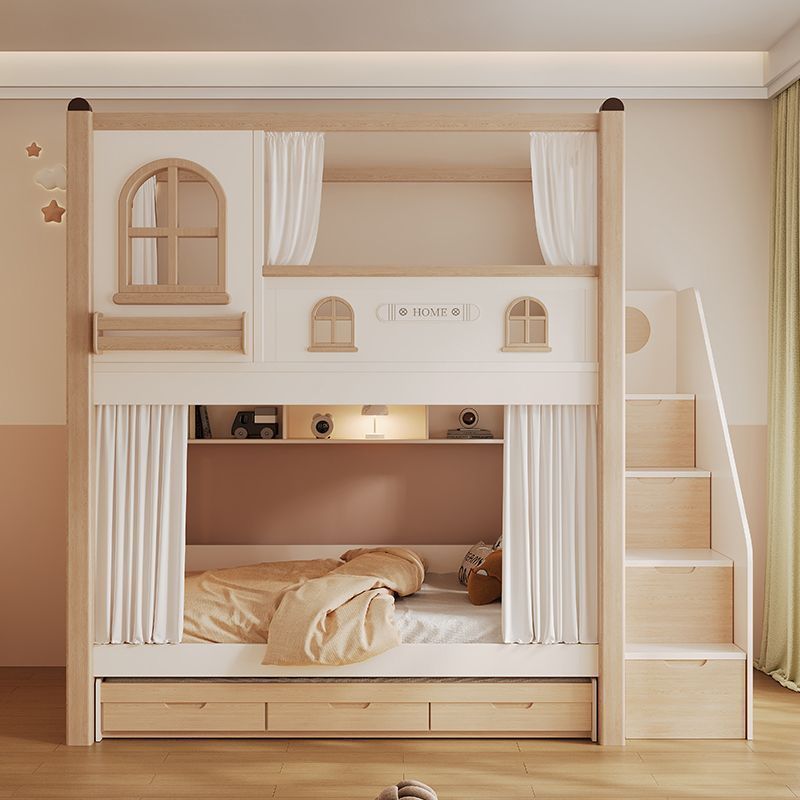 เตียงสองชั้นสำหรับเด็กพร้อมสไล - Bunk Bed With Stairs And Slide บทวิจารณ์และราคา