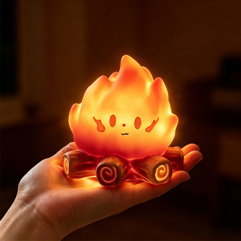 โคมไฟซิลิโคนรูปทรงกองไฟการ์ตูน - Floating Nightstand With Led Light บทวิจารณ์และราคา