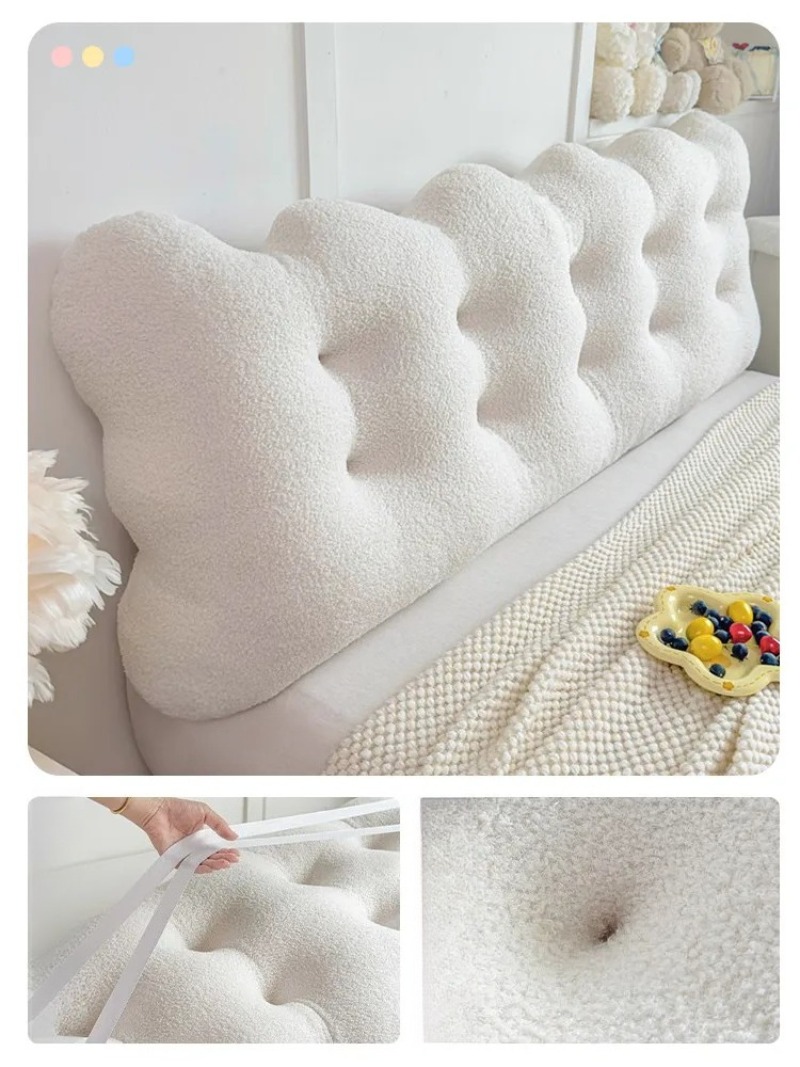 เบาะรองหลังเตียงรูปทรงเมฆ ขนาด - Headboard Cushion Backrest Tatami บทวิจารณ์และราคา