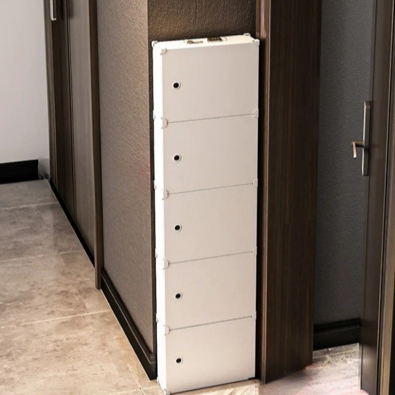 ‌ ชั้นวางรองเท้าไม่มีสว่านเหนื - Shoe Rack Cabinet Narrow Entryway บทวิจารณ์และราคา