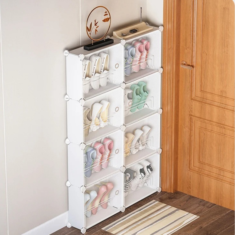 ‌ ชั้นวางรองเท้าไม่มีสว่านเหนื - Shoe Rack Cabinet Narrow Entryway บทวิจารณ์และราคา
