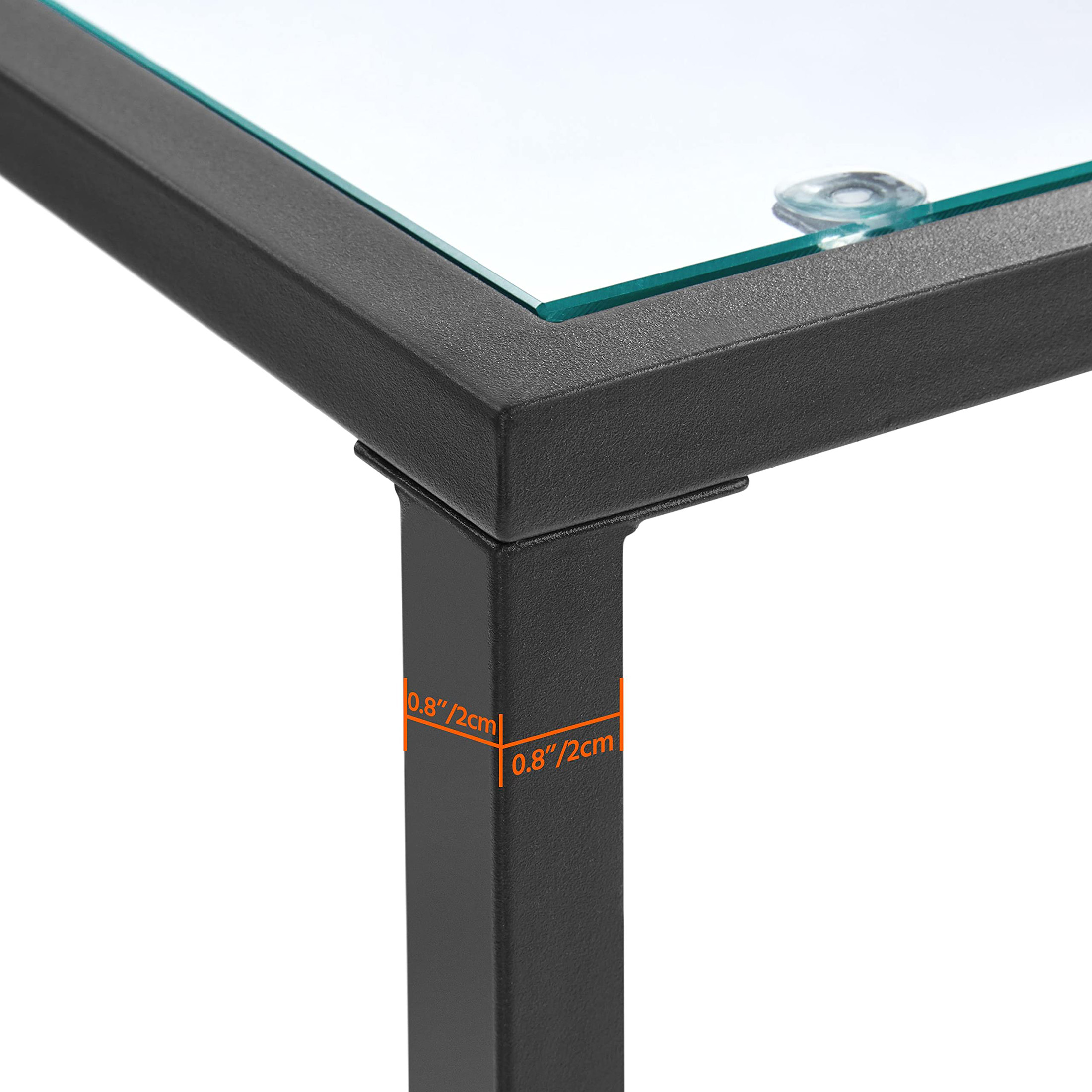 โต๊ะคอนโซล โครงโลหะและกระจกนิร - Tables บทวิจารณ์และราคา