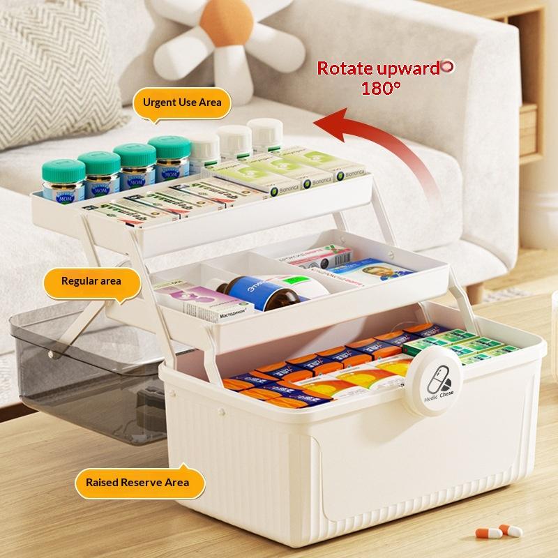 กล่องเก็บยาแบบพับได้ 3 ชั้น ปร - Storage บทวิจารณ์และราคา